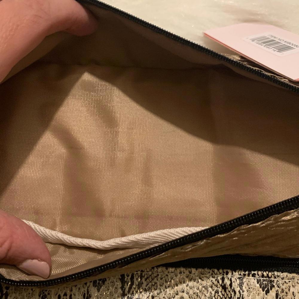 Stylish Peachy Keen Python Print and Textured Zip… - image 4